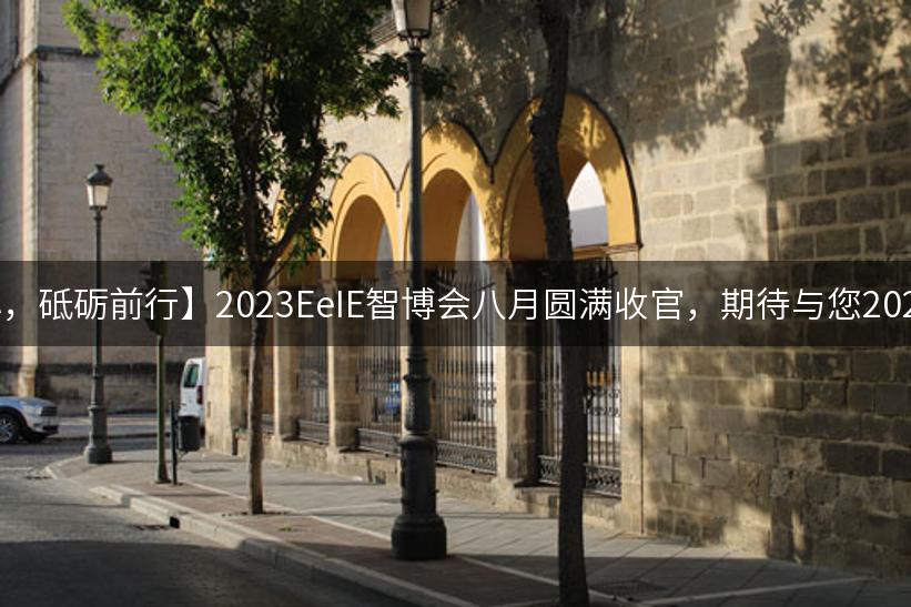 【不忘初心，砥砺前行】2023EeIE智博会八月圆满收官，期待与您2024年再聚！