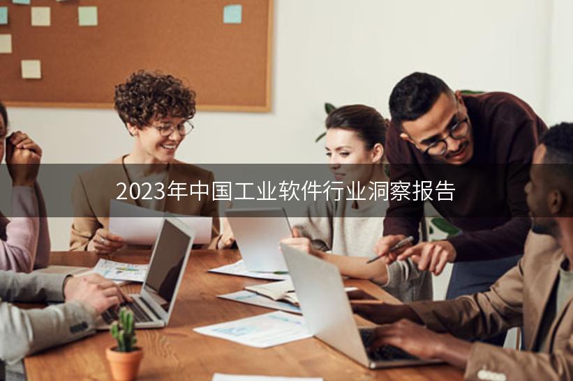 2023年中国工业软件行业洞察报告